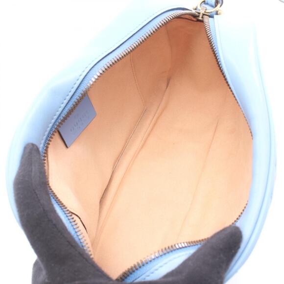 Gucci GG Marmont Shoulder Bag Leather Blue - Picture 3 of 7